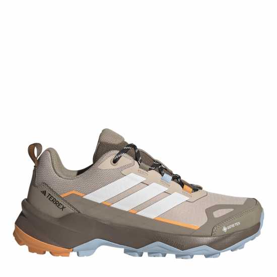 Adidas Terrex Skychaser Ax5 Gore-Tex Hiking Shoes Womens Taupe/Wht/Blue 