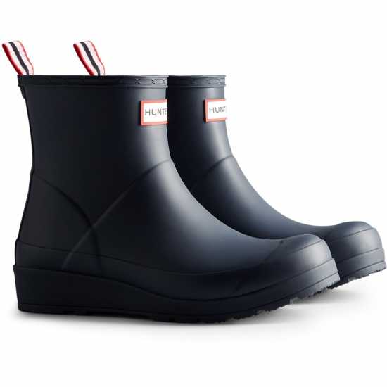 Hunter Play Short Wellington Boots Вал Синьо Дамски ботуши
