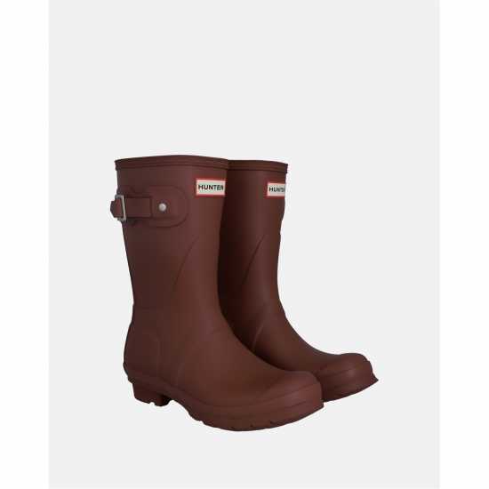 Hunter Original Short Wellies Приглушена Малина Дамски ботуши