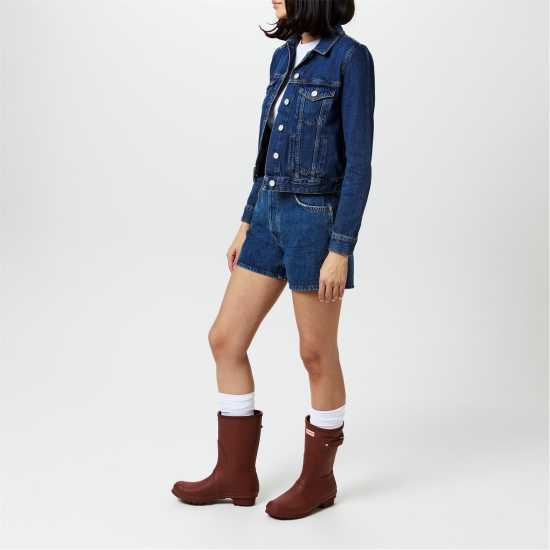 Hunter Original Short Wellies Приглушена Малина Дамски ботуши