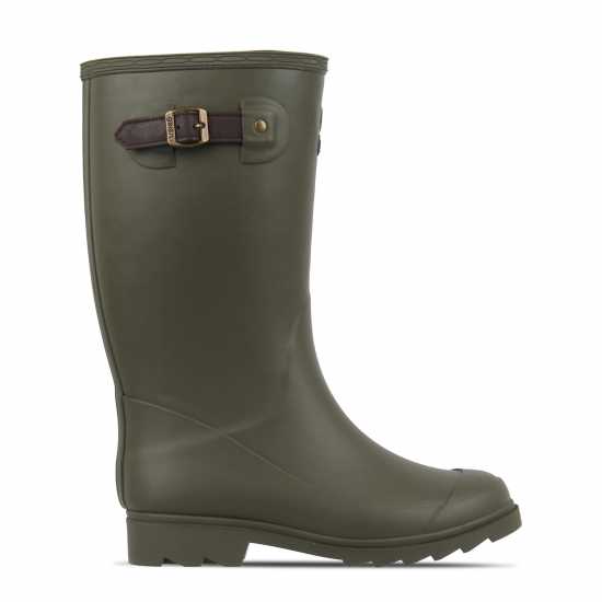 Gelert Fur Lined Welly Boot Womens Olive Дамски гумени ботуши
