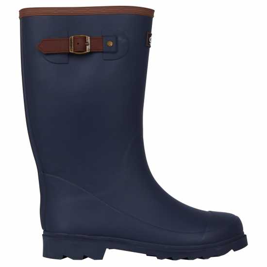 Gelert Fur Lined Welly Boot Womens Морска синьо Дамски гумени ботуши
