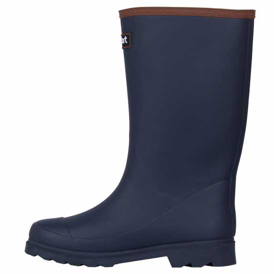 Gelert Fur Lined Welly Boot Womens Морска синьо Дамски гумени ботуши