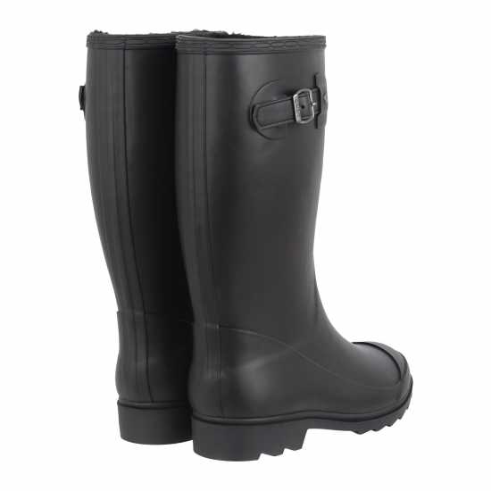 Дамски гумени ботуши Gelert Fur Lined Welly Boot Womens Black Gelert Fur Lined Welly Boot Womens Black Дамски гумени ботуши
