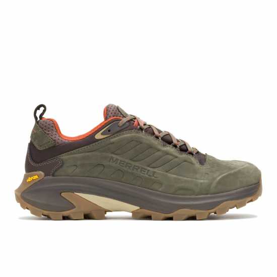 Merrell Moab Speed 2 Leather Waterproof Hiking Shoe Mens Олива Мъжки туристически обувки