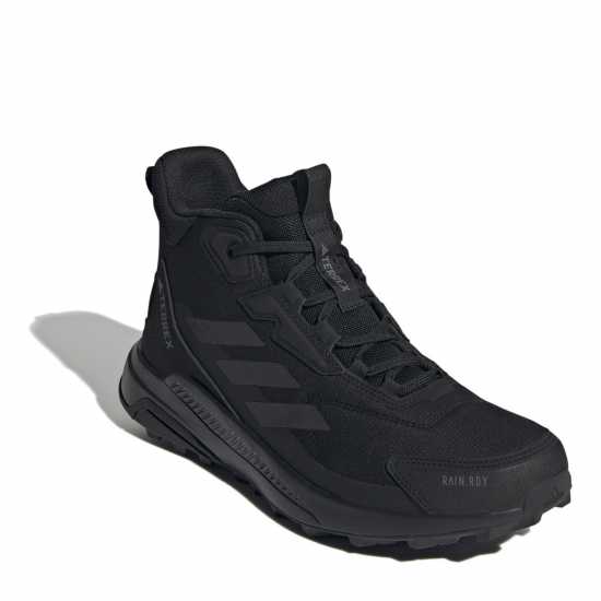Мъжки туристически обувки Adidas Terrex Anylander Mid Rain.rdy Hiking Shoes Black Adidas Terrex Anylander Mid Rain.rdy Hiking Shoes Black Мъжки туристически обувки