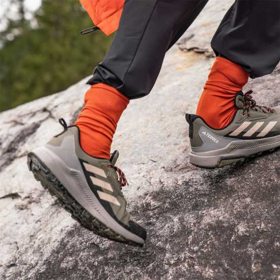 Мъжки туристически обувки Adidas Terrex Anylander Rain.rdy Hiking Shoes Mens Олива Страта Adidas Terrex Anylander Rain.rdy Hiking Shoes Mens Олива Страта Мъжки туристически обувки