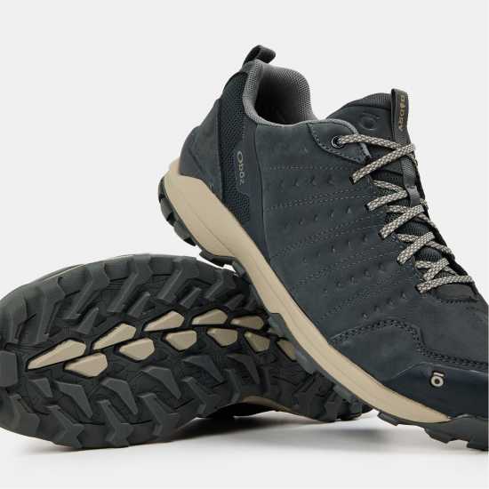 Oboz Sypes Wide Leather Waterproof Shoes Mens Lava Rock Мъжки туристически обувки