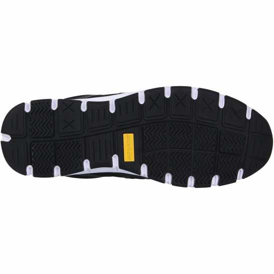 Dunlop Reno Steel Toe Cap Shoes Mens Черно/Флуор Работни обувки