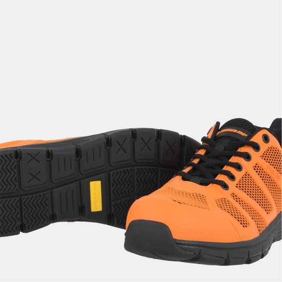 Dunlop Reno Steel Toe Cap Shoes Mens Black/Orange 
