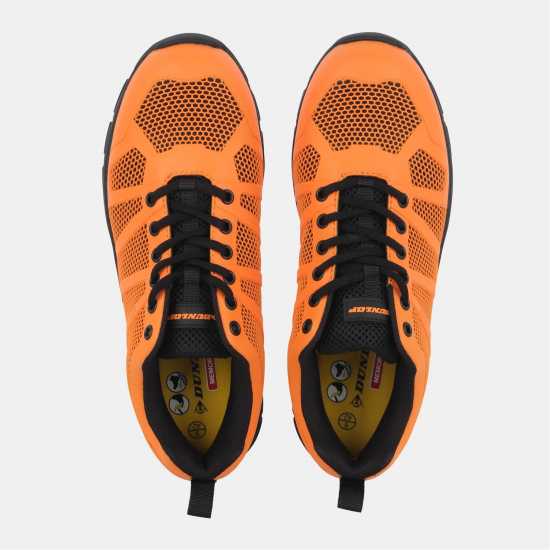Dunlop Reno Steel Toe Cap Shoes Mens Black/Orange 