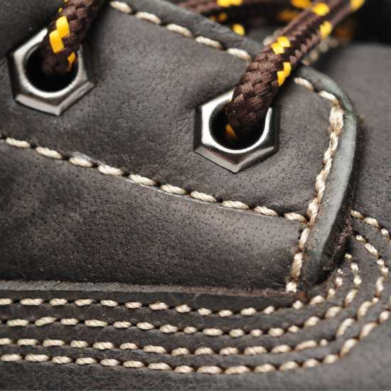 Dunlop Защитни Ботуши Nevada Mens Steel Toe Cap Safety Boots Brown Работни обувки
