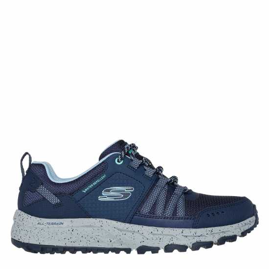 Skechers Women's Escapeplan Waterproof Walking Shoes Navy/Blue 