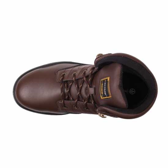 Защитни Ботуши Dunlop Dakota Mens Steel Toe Cap Safety Boots Brown Работни обувки