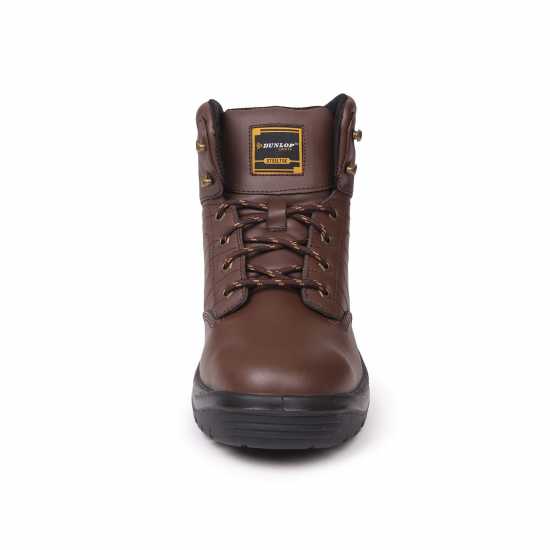 Защитни Ботуши Dunlop Dakota Mens Steel Toe Cap Safety Boots Brown Работни обувки