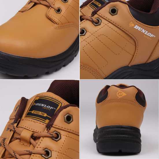 Защитни Ботуши Dunlop Kansas Mens Steel Toe Cap Safety Boots Honey - Работни обувки