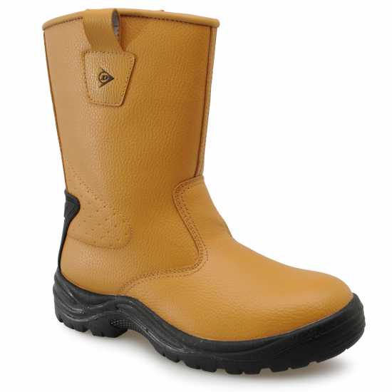 Защитни Ботуши Dunlop Safety Rigger Mens Steel Toe Cap Safety Boots Honey Работни обувки