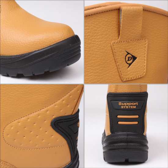 Защитни Ботуши Dunlop Safety Rigger Mens Steel Toe Cap Safety Boots Honey Работни обувки