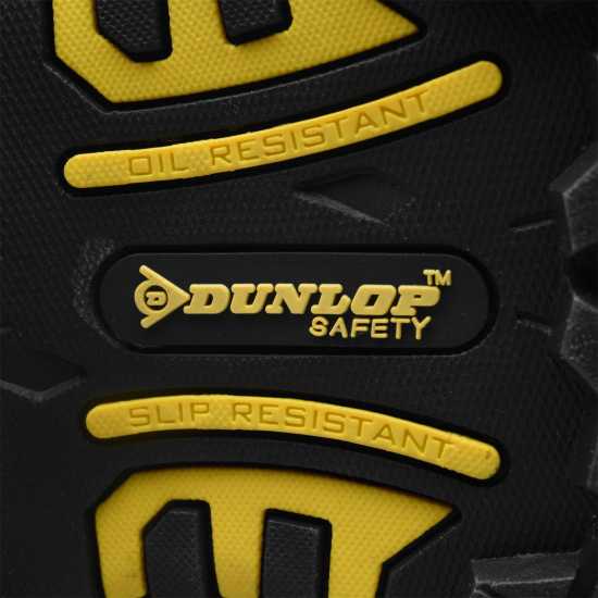 Dunlop On Site Steel Toe Cap Boots Mens Черно Работни обувки