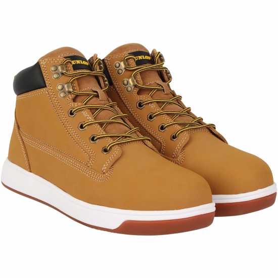Dunlop Мъжки Работни Обувки Nebraska Memory Foam Mens Safety Boots Honey Работни обувки