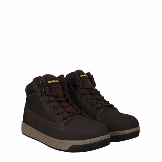 Dunlop Nebraska Steel Toe Cap Boots Mens Кафяво Работни обувки