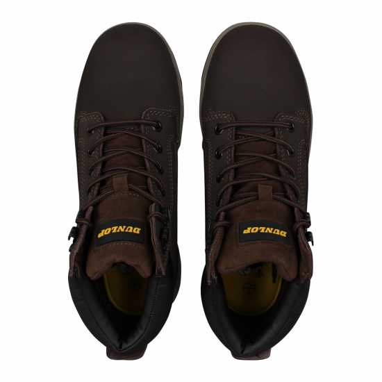Dunlop Nebraska Steel Toe Cap Boots Mens Кафяво Работни обувки