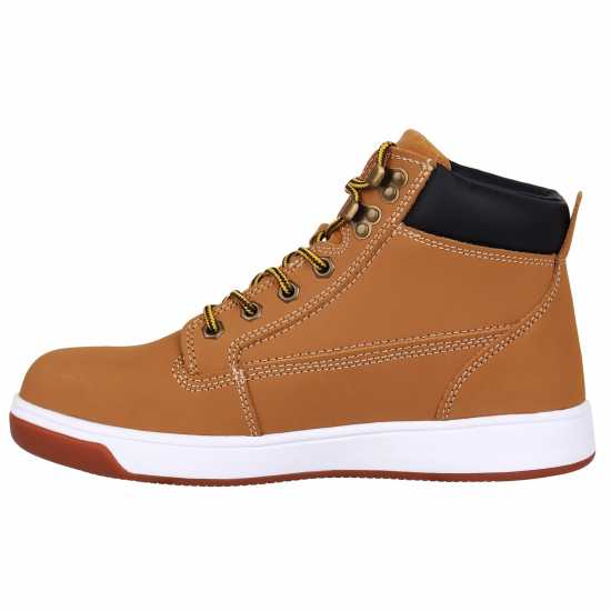 Dunlop Мъжки Работни Обувки Nebraska Memory Foam Mens Safety Boots Honey/Brown Работни обувки