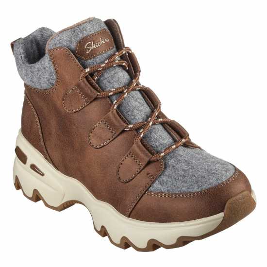 Skechers Women's Biglug Non Waterproof Walking Shoes Chesnut 