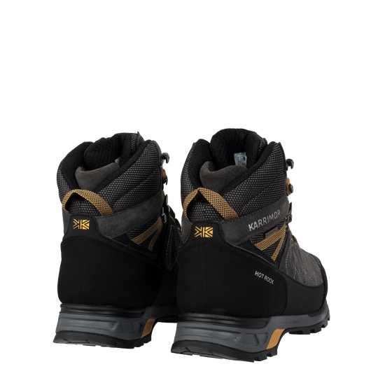 Мъжки Туристически Обувки Karrimor Hot Rock Mens Walking Boots Charcoal/Yellow Мъжки туристически обувки