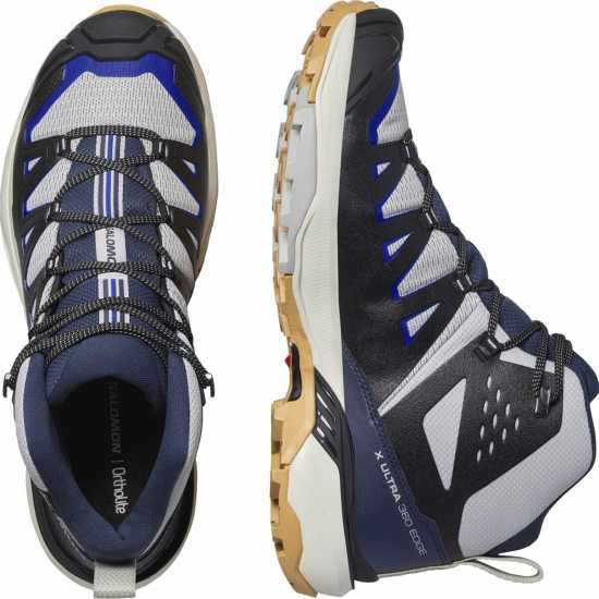 Мъжки туристически обувки Salomon X Ultra 360 Edge Gtx Hiking Boot Mens Сиво/Виолетово Salomon X Ultra 360 Edge Gtx Hiking Boot Mens Сиво/Виолетово Мъжки туристически обувки