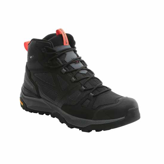 Средни Мъжки Туристически Обувки Karrimor Helix Mid Mens Walking Boots Black Мъжки туристически обувки