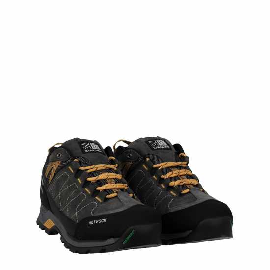 Karrimor Мъжки Туристически Обувки Hot Rock Waterproof Walking Shoes Mens Угъл/Жълт Karrimor Мъжки Туристически Обувки Hot Rock Waterproof Walking Shoes Mens Угъл/Жълт
