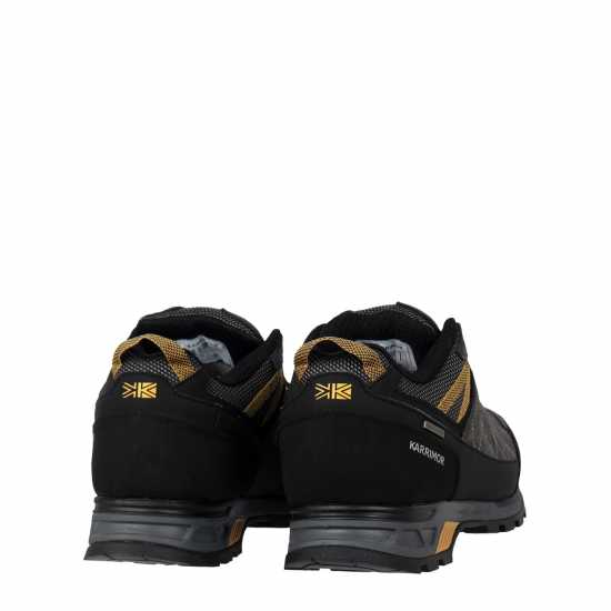 Karrimor Hot Rock Mens Low Walking Shoes Charcoal/Yellow Мъжки туристически обувки