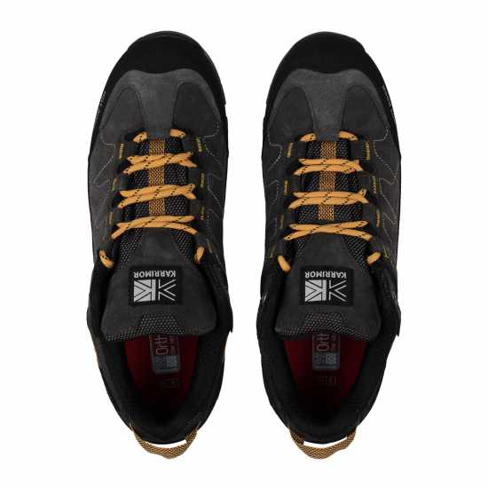 Karrimor Мъжки Туристически Обувки Hot Rock Waterproof Walking Shoes Mens Угъл/Жълт Karrimor Мъжки Туристически Обувки Hot Rock Waterproof Walking Shoes Mens Угъл/Жълт