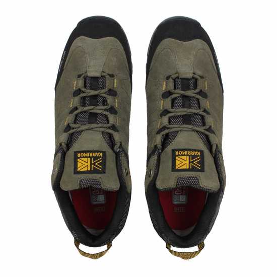 Karrimor Мъжки Туристически Обувки Hot Rock Waterproof Walking Shoes Mens Хаки/Жълто Karrimor Мъжки Туристически Обувки Hot Rock Waterproof Walking Shoes Mens Хаки/Жълто