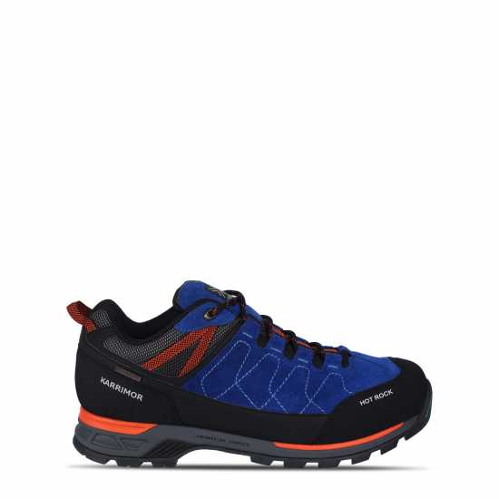Karrimor Мъжки Туристически Обувки Hot Rock Waterproof Walking Shoes Mens Синьо/Оранжево 