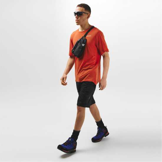 Karrimor Мъжки Туристически Обувки Hot Rock Waterproof Walking Shoes Mens Синьо/Оранжево 