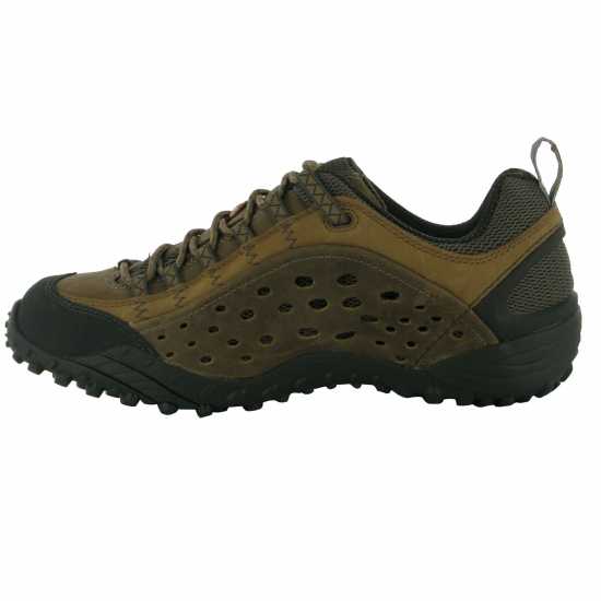 Merrell Мъжки Туристически Обувки Intercept Leather Walking Shoes Mens Мотово бронза Мъжки туристически обувки