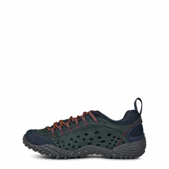 Merrell Мъжки Туристически Обувки Intercept Leather Walking Shoes Mens Blue Wing Merrell Мъжки Туристически Обувки Intercept Leather Walking Shoes Mens Blue Wing