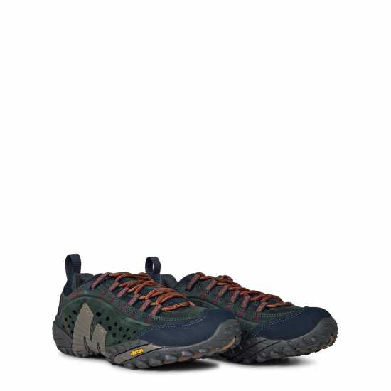 Merrell Мъжки Туристически Обувки Intercept Leather Walking Shoes Mens Blue Wing Merrell Мъжки Туристически Обувки Intercept Leather Walking Shoes Mens Blue Wing