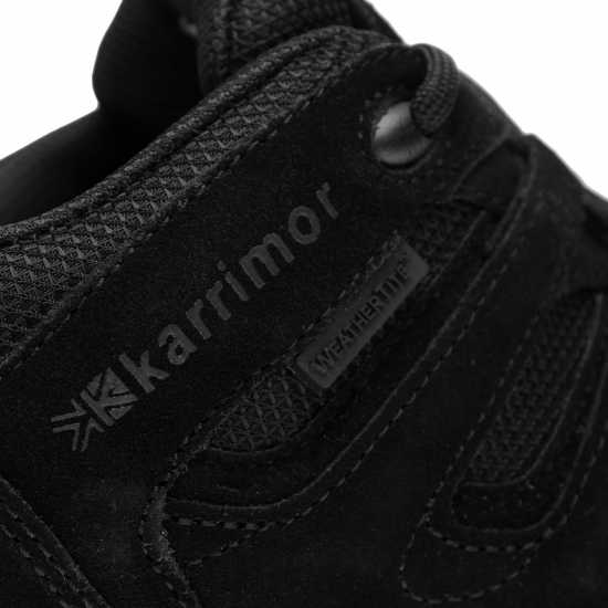 Karrimor Mount Low Mens Waterproof Walking Shoes Black/Black Мъжки туристически обувки