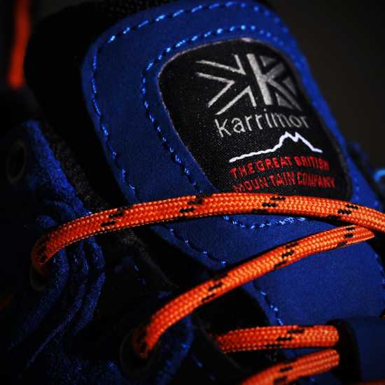 Karrimor Ниски Мъжки Туристически Обувки Hot Rock Low Mens Walking Shoes Blue/Orange Мъжки туристически обувки