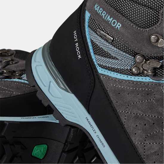 Karrimor Туристически Обувки Hot Rock Waterproof Walking Boots Womens Сиво/Синьо 