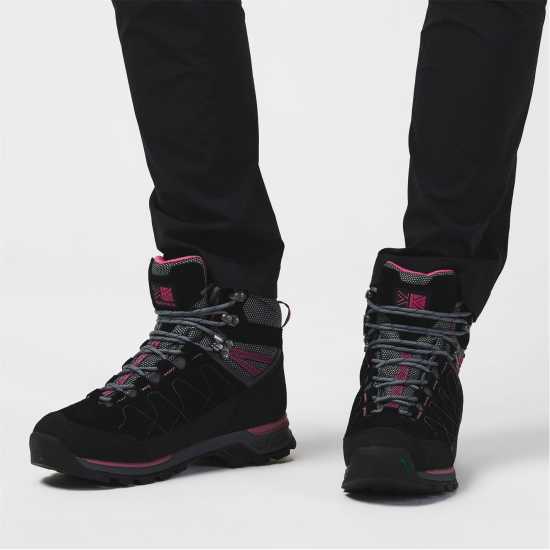 Karrimor Туристически Обувки Hot Rock Waterproof Walking Boots Womens Черно/Розово Karrimor Туристически Обувки Hot Rock Waterproof Walking Boots Womens Черно/Розово