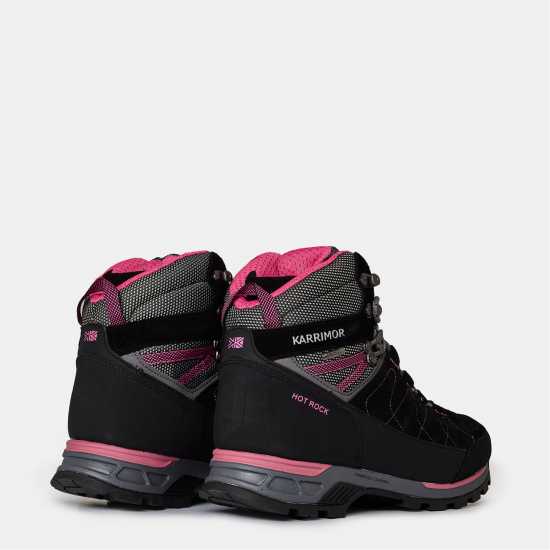 Karrimor Туристически Обувки Hot Rock Waterproof Walking Boots Womens Черно/Розово Karrimor Туристически Обувки Hot Rock Waterproof Walking Boots Womens Черно/Розово
