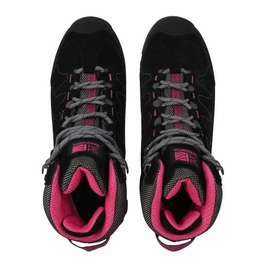 Мъжки Туристически Обувки Karrimor Hot Rock Womens Walking Boots Black/Pink Дамски туристически обувки