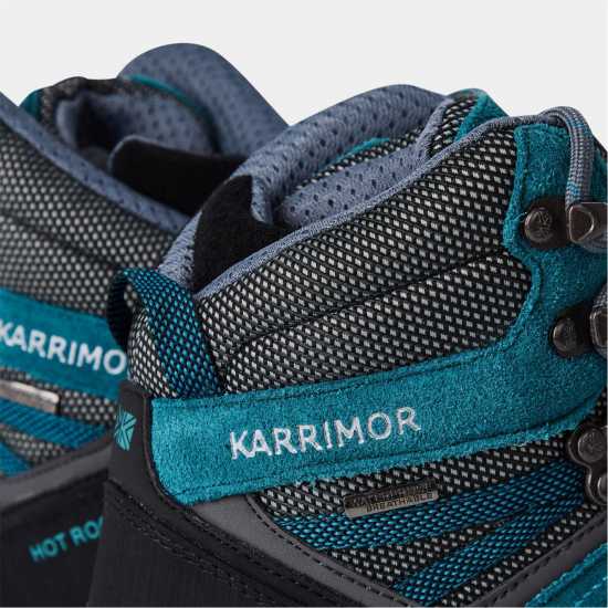 Karrimor Туристически Обувки Hot Rock Waterproof Walking Boots Womens Синьо-зелено 
