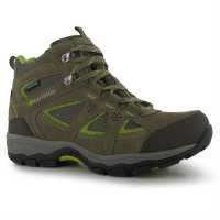 Karrimor Средни Дамски Туристически Обувки Mount Mid Ladies Walking Boots Taupe/Green Дамски туристически обувки