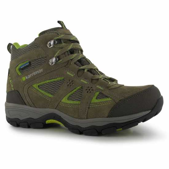 Туристически Обувки Karrimor Mount Mid Ladies Waterproof Walking Boots Taupe/Green Дамски туристически сандали