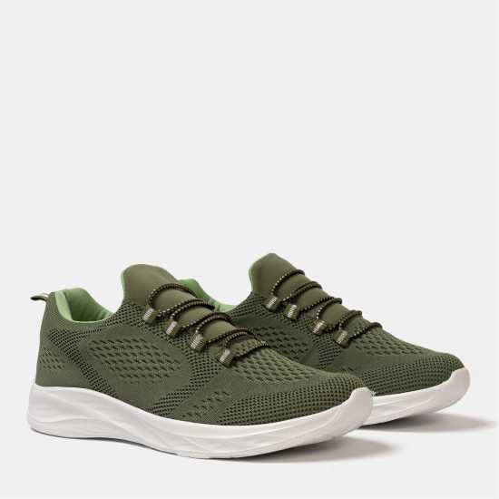 Donnay Маратонки Без Връзки Knit Runner Women Slip On Trainers Армейско зелено Donnay Knit Runner Women Slip on Trainers Армейско зелено